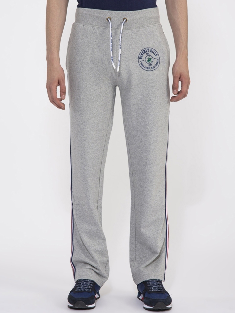 

Beverly Hills Polo Club Men Grey Solid Track Pants