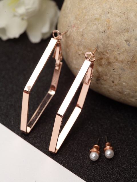 

Stoln Copper-Toned Square Drop Earrings