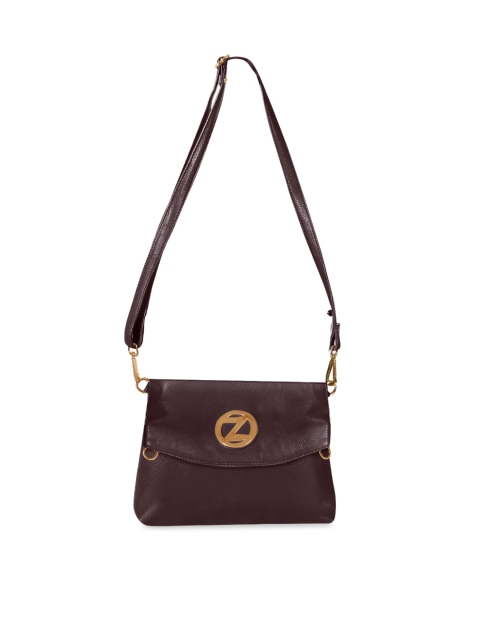 OsaiZ Women Brown Solid Sling Bag