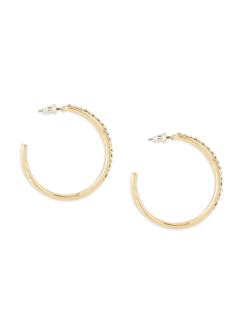 

20Dresses Gold-Toned Circular Half Hoop Earrings