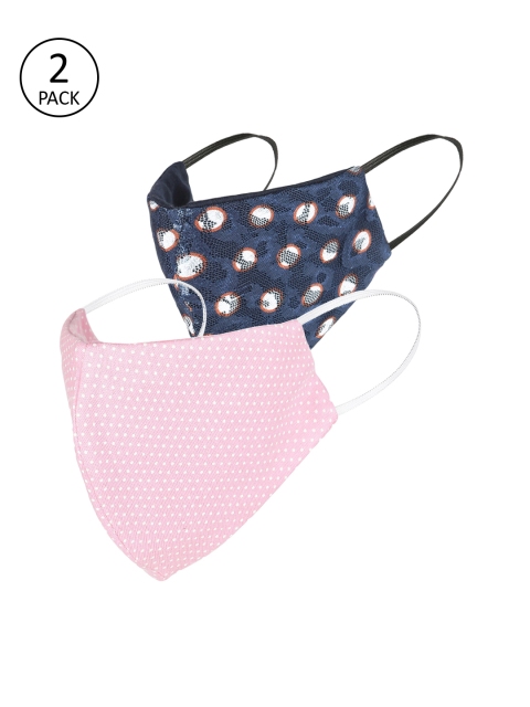 

ISU Women Pack Of 2 3-Ply Reusable Protective Outdoor Face Masks, Pink