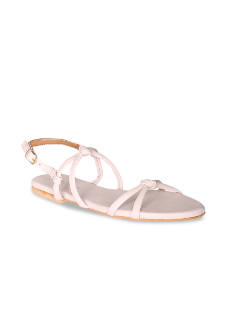 

Siendo Desi Women White Solid Open Toe Flats