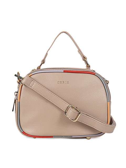 

CERIZ Beige Solid Sling Bag