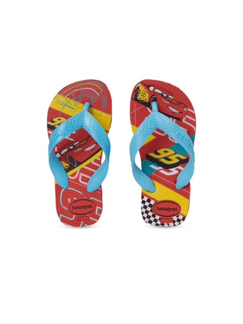 

Havaianas Boys Red & Blue Cars Printed Thong Flip-Flops