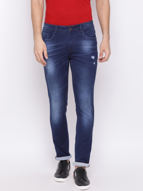 

Richlook Men Blue Slim Fit Mid-Rise Mildly Distressed Jeans