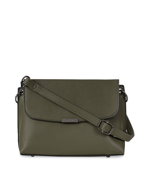 

CERIZ Olive Green Solid Sling Bag