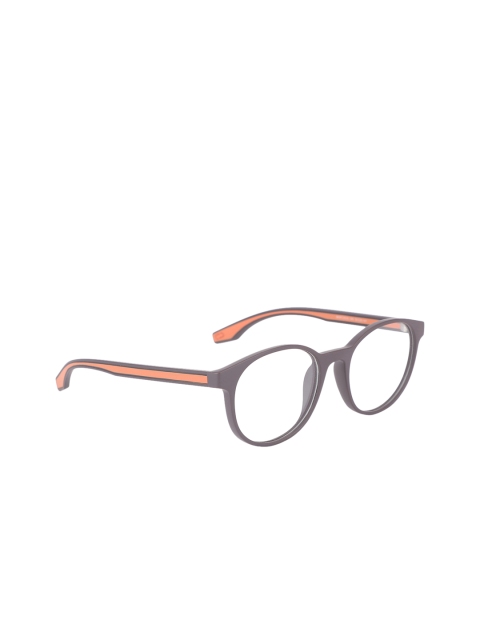 MARC LOUIS Unisex Grey & Orange Striped Full Rim Round Frames 292/S L9G 50 FR