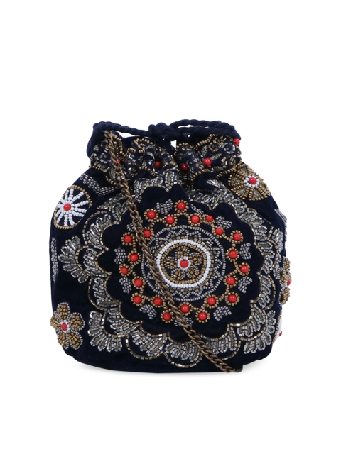 

Diwaah Multicoloured Embellished Potli Bag, Multi