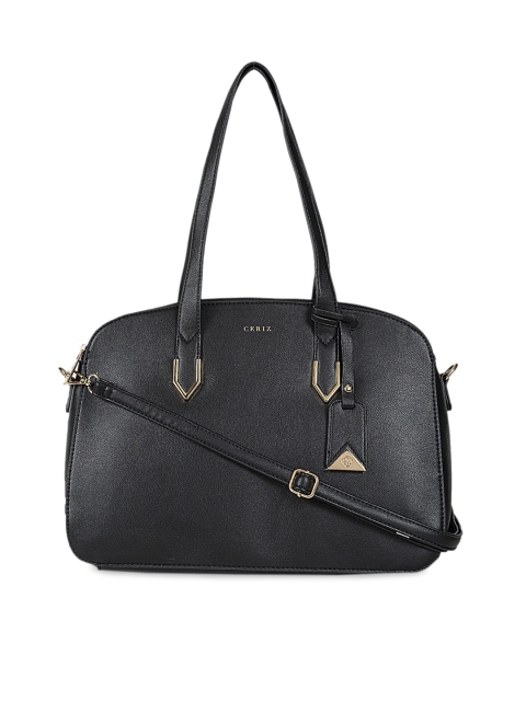 

CERIZ Black Solid Shoulder Bag