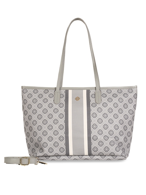 

CERIZ Grey Printed Tote Bag