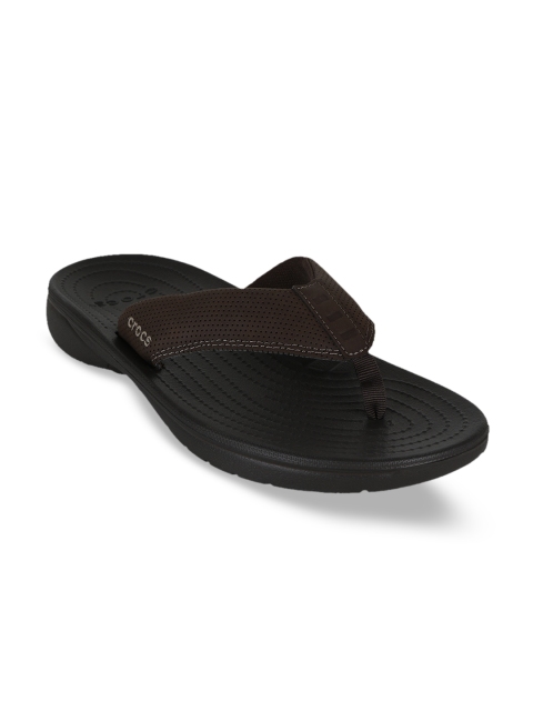 

Crocs Men Brown Solid Thong Flip-Flops