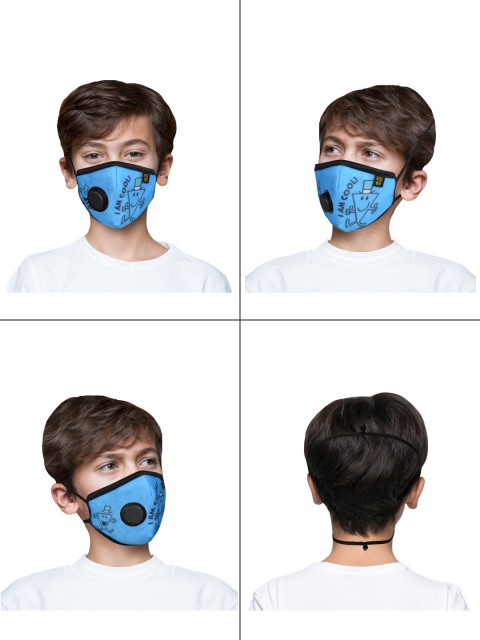 

EUME Kids Blue 4Ply Printed Protective Outdoor Face Masks With Valve