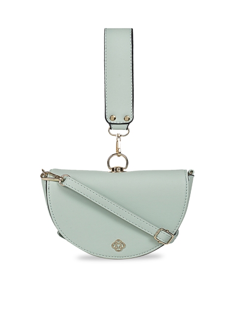 

CERIZ Mint Green Solid Clutch