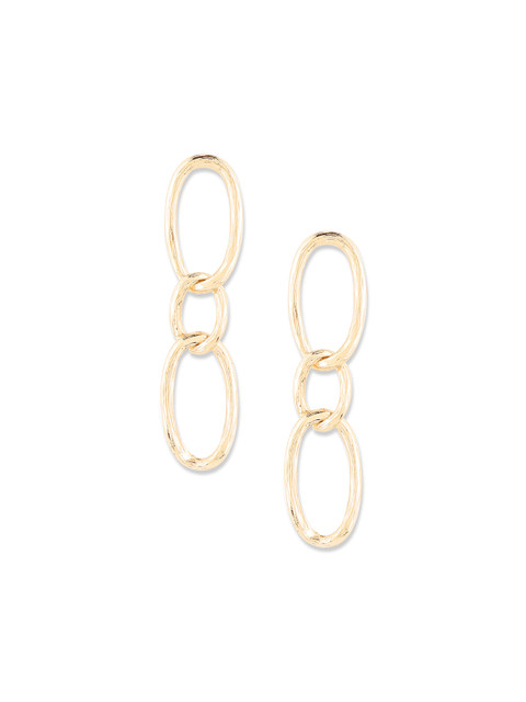

20Dresses Gold-Toned Geometric Drop Earrings