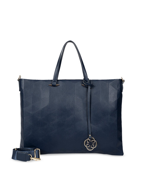 

CERIZ Women Navy Blue Solid Laptop Bag