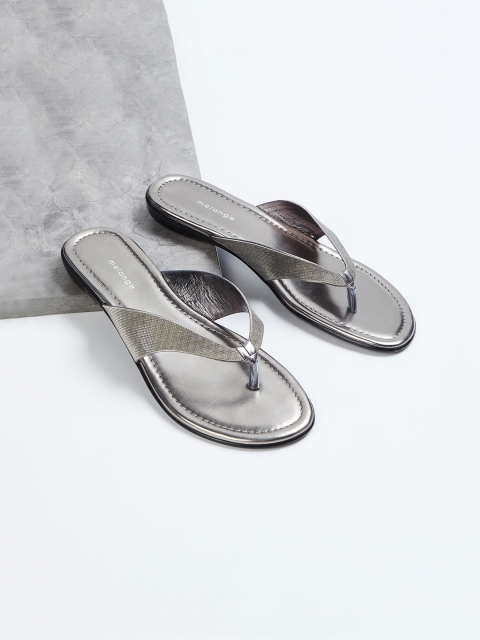 

Melange by Lifestyle Women Grey Solid Open Toe Flats