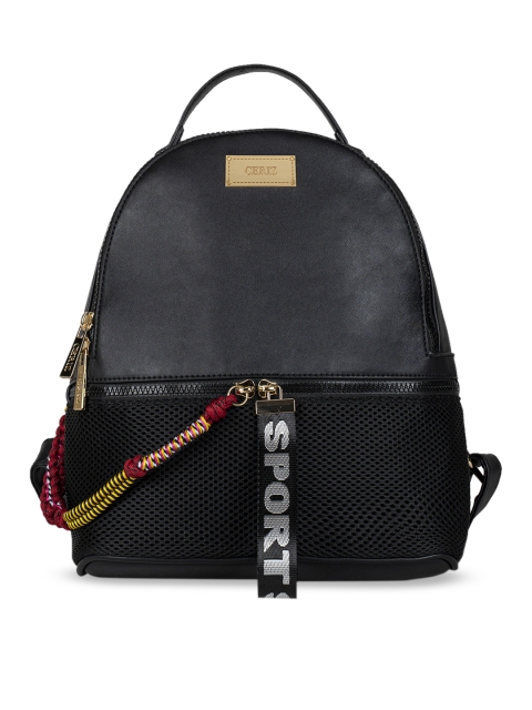 

CERIZ Women Black Solid Backpack