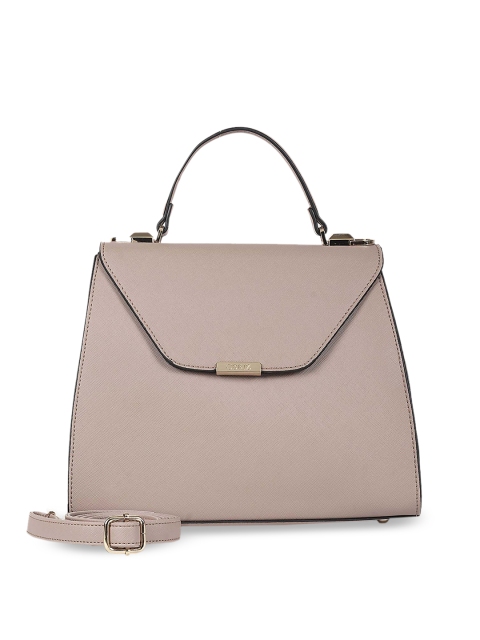 

CERIZ Pink Solid Satchel
