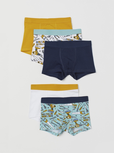 

H&M Boys 5-Pack Boxer Shorts, White