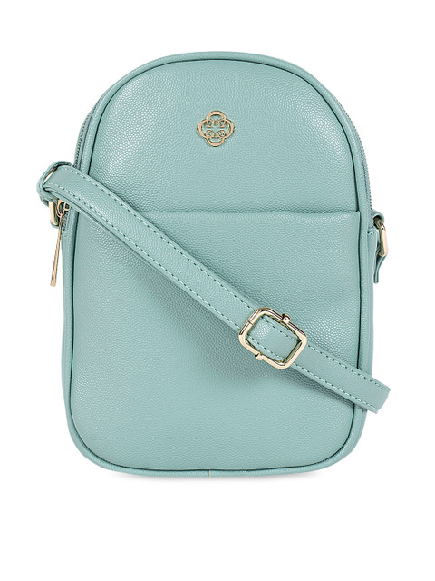 

CERIZ Turquoise Blue Solid Sling Bag