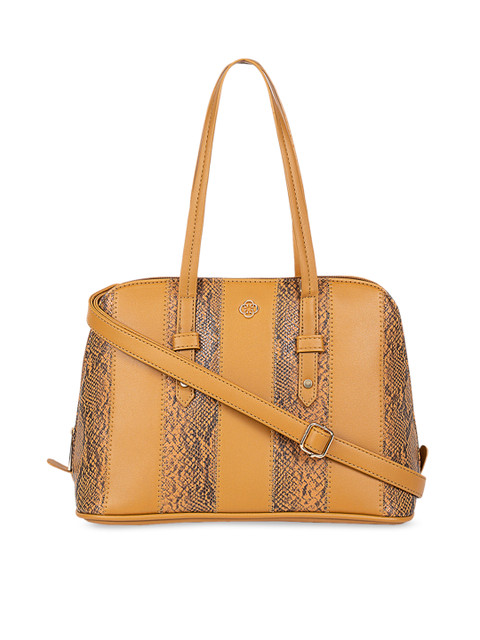 

CERIZ Mustard Yellow Printed Shoulder Bag
