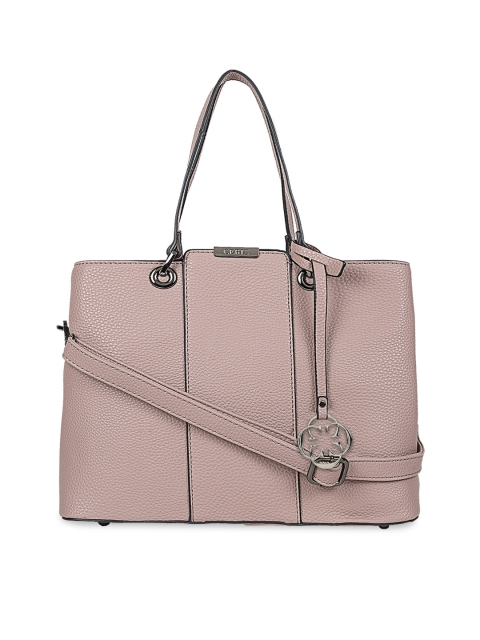 

CERIZ Pink Solid Handheld Bag