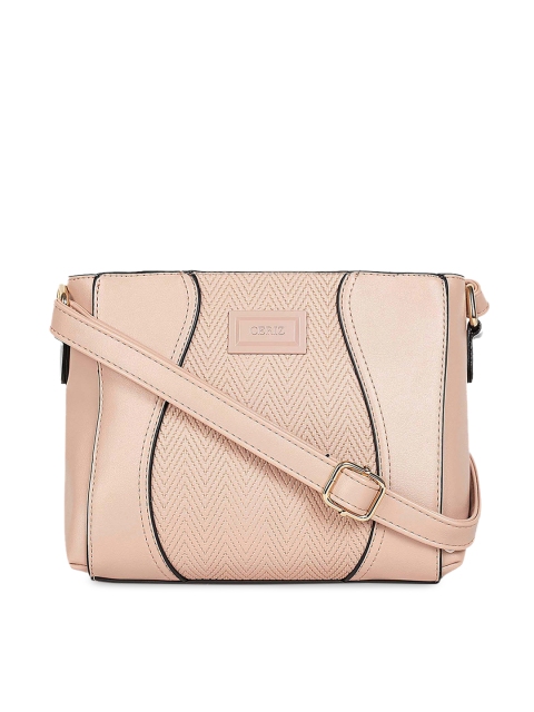

CERIZ Pink Textured Sling Bag
