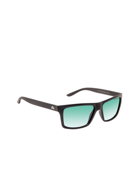

David Blake Unisex Rectangle Sunglasses, Black