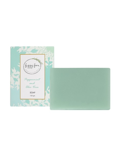 

Fizzy Fern Peppermint with Neem, Aloe Vera & Basil Handmade Soap 125 g, Green