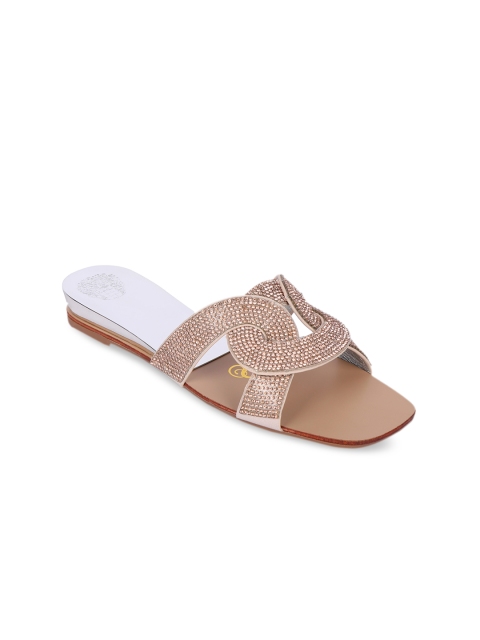 

Sole To Soul Women Rose Gold Embellished Heels