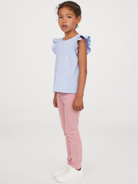 

H&M Girls Pink Solid Treggings