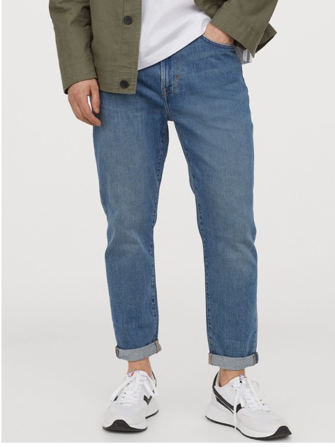 

H&M Men Blue Tapered Sustainable Jeans