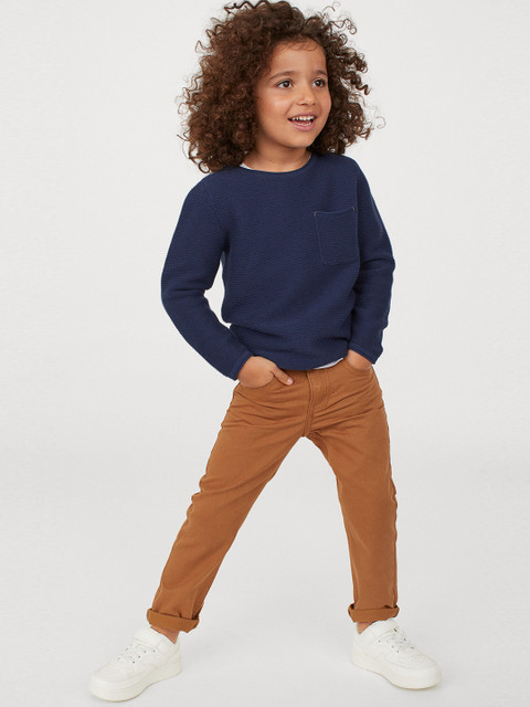 

H&M Boys Blue & Brown 2-Pack Slim Fit Twill Trousers