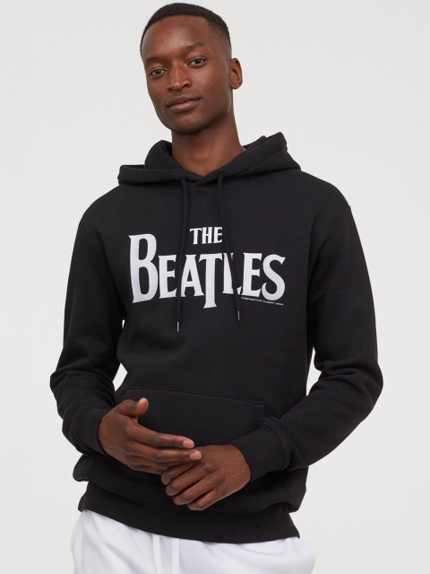 

H&M Men Black Beatles Hoodie