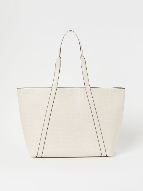 

H&M Women White Solid Shopper