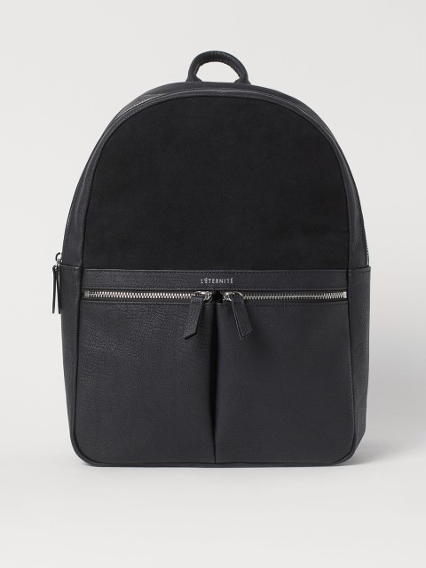 

H&M Women Black Solid Small Backpack