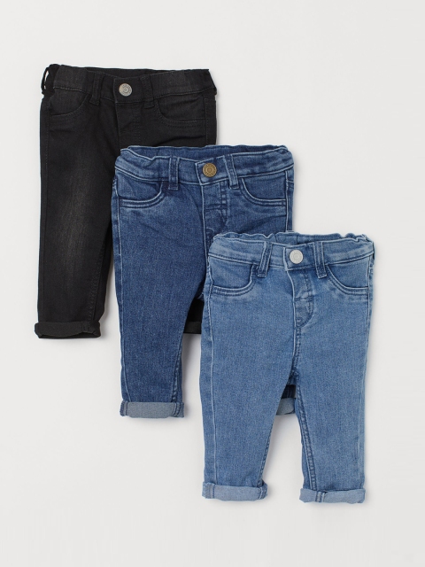 

H&M Boys Blue & Black 3-Pack Skinny Fit Jeans