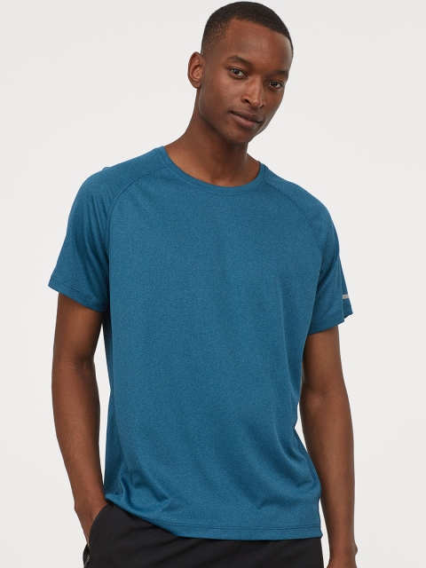 

H&M Men Blue Running Top Regular Fit