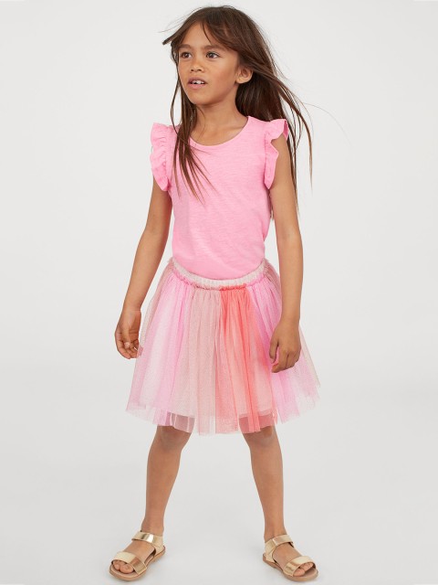 

H&M Girls Pink Glittery Tulle Skirt