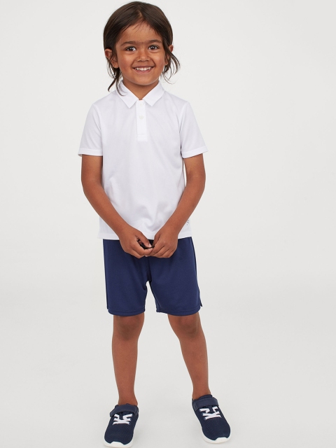 

H&M Boys White & Navy Blue 2-Piece Solid Tennis Set