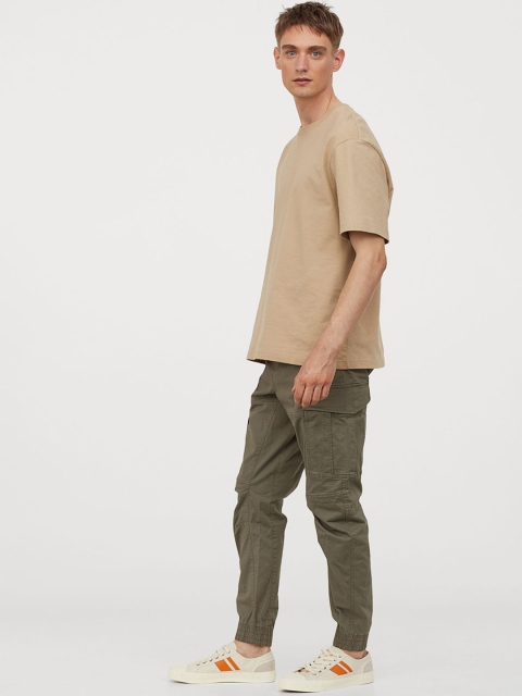 

H&M Men Green Cargo Joggers