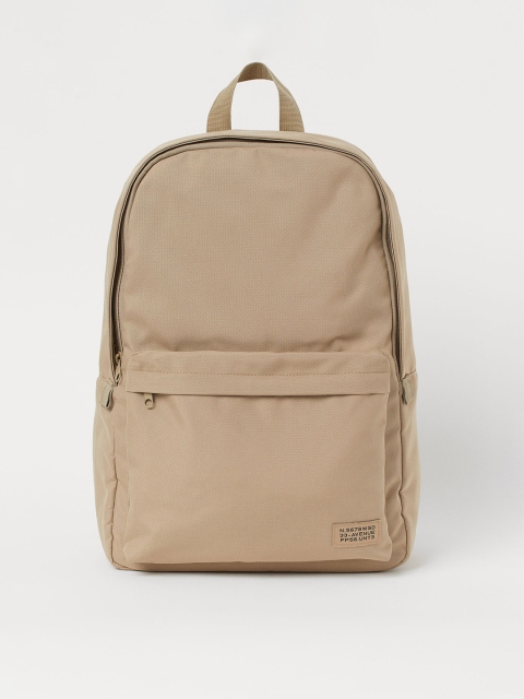 

H&M Men Beige Solid Backpack