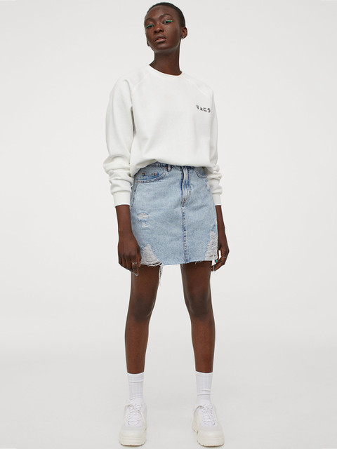 

H&M Blue Denim Skirt