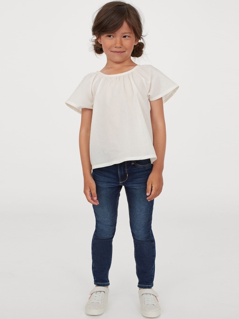 

H&M Girls Blue Mid-Rise Clean Look Super Soft Skinny Fit Jeans