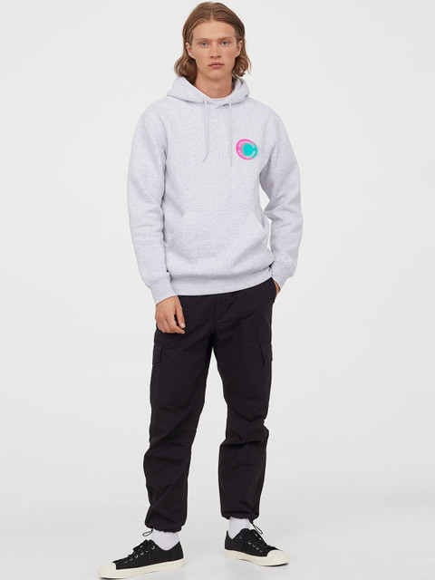 

H&M Men Black Skinny Fit Cargo Trousers