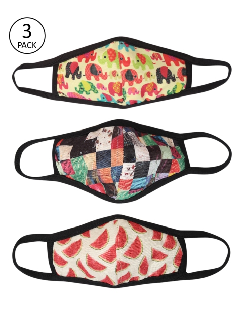 

Trink Kids 3 Pcs Printed 2 Ply Reusable Cloth Masks, Multi