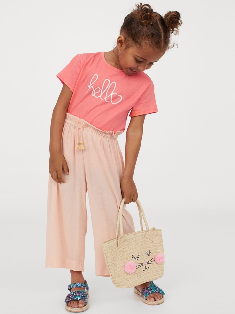 

H&M Girls Pink Printed Top