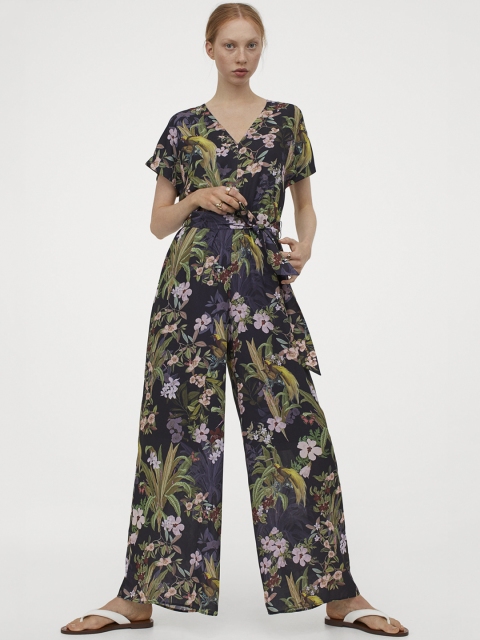 

H&M Women Multicoloured Printed Basic Jumpsuit, Multi
