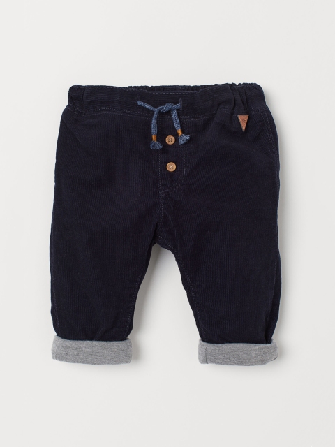 

H&M Boys Blue Fully lined Corduroy Trousers, Multi