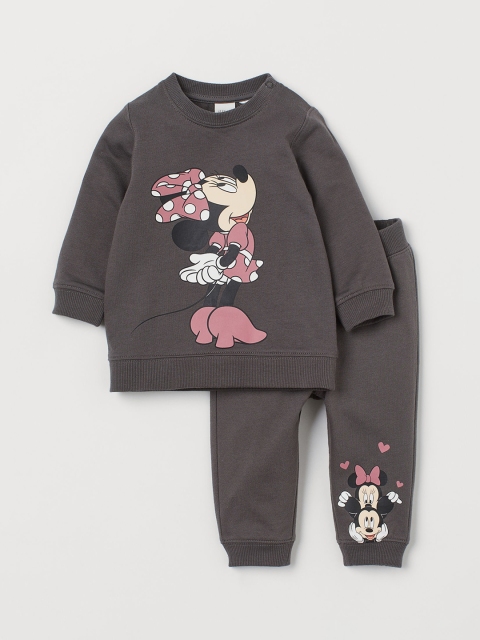 

H&M Girls Grey 2-piece Sweatshirt Set